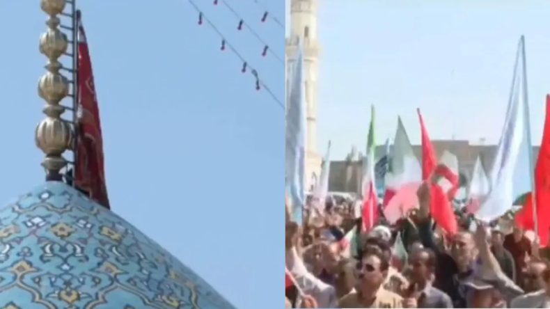 Son Dakika | İran, İsrail’e karşı yeni bir adım mı atıyor? Kırmızı intikam bayrağını dalgalandırdılar!