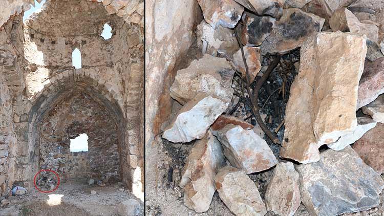 Tarihi Kilisedeki Tepki Çeken Olaylar: Taşları Söküp Mangal Yapmışlar