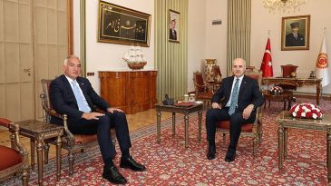 TBMM Başkanı Kurtulmuş, Bakan Ersoy'u Ağırladı