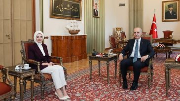 TBMM Başkanı Kurtulmuş, Bakan G&ouml;ktaş&rsquo;ı Ağırladı