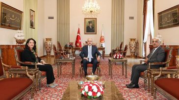 TBMM Başkanı Kurtulmuş, DEM Parti Heyeti ile G&ouml;r&uuml;şt&uuml;