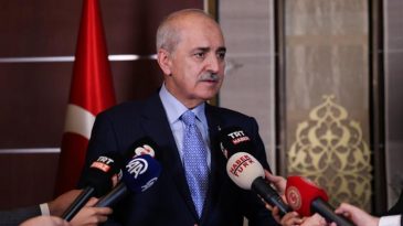 TBMM Başkanı Kurtulmuş, Kazakistan’da gazetecilerin sorularını yanıtladı