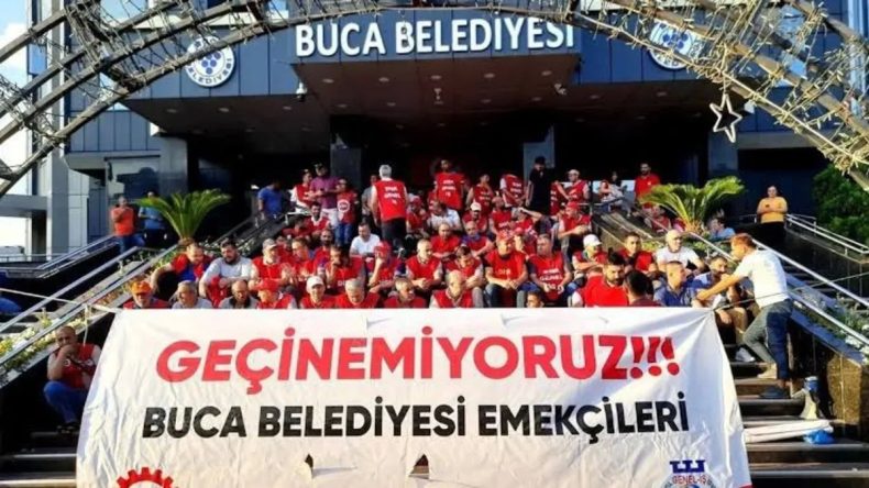 TİS Bitti, Eylemler Sürüyor! Taksit Taksit Maaş İşçileri Çileden Çıktı… Buca ve Karabağlar Belediyesinde İşçiler Ayaklandı