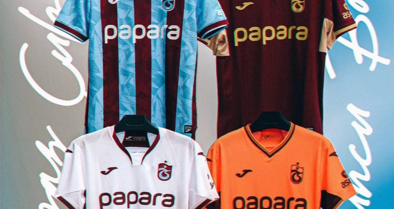 Trabzonspor’un Yeni Sezon Formaları Satışa Çıkıyor