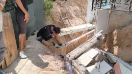Üstüne balkon çöken işçi hayatını kaybetti