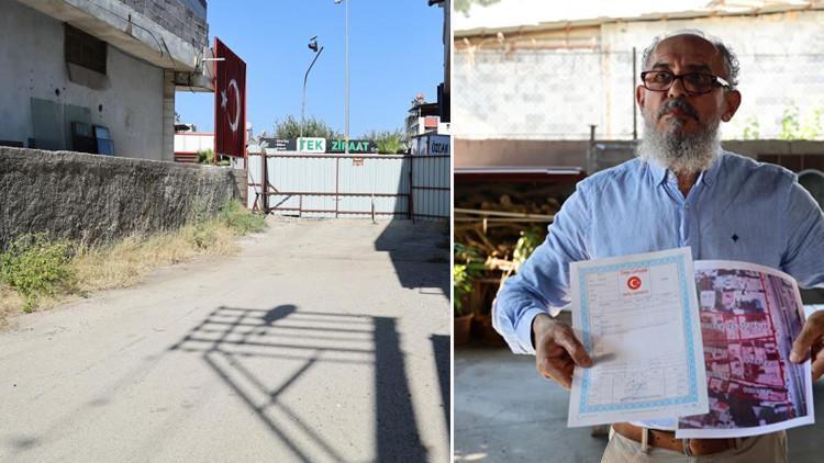 'Burası tapulu arazim. Sokak değil' diyerek sokağı kapattı