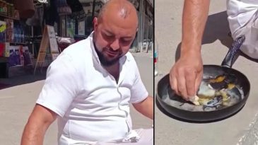 40 Derece Sıcaklığı Avantaja D&ouml;n&uuml;şt&uuml;rd&uuml;! Yarım Saat Bekledi… 'Can Sıkıntısından B&ouml;yle Bir Şey Yaptık'
