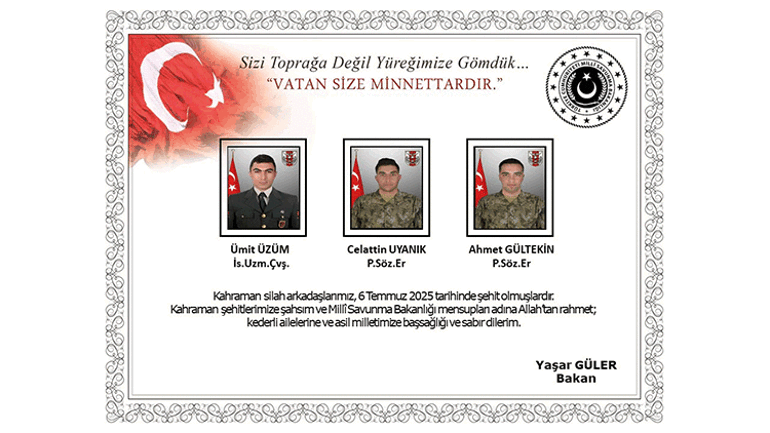 Şehit Askerler İsimleri