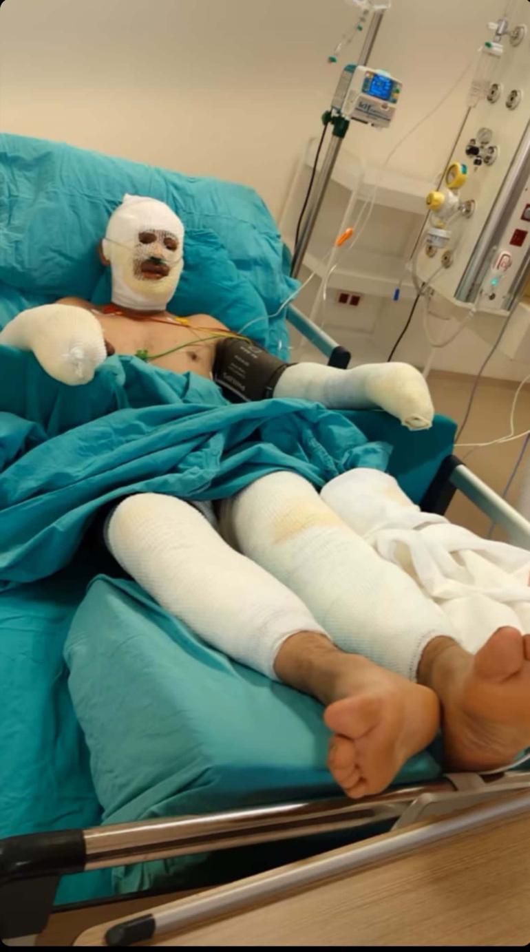 Kader Dereli'nin tedavi sürecinden bir kare