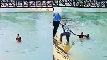 Adana'da İnşaat İş&ccedil;isi Hayat Kurtaran Cesur Hamlesiyle G&uuml;ndem Oldu!