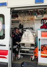 Ağrı'da Doğan Zeynep Bebek U&ccedil;ak Ambulansla Gaziantep'e Sevk Edildi
