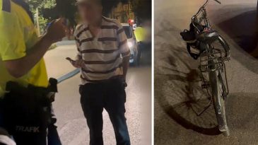 Alkoll&uuml; Bisiklet Kullanan S&uuml;r&uuml;c&uuml;ye Şok Cezai İşlem!