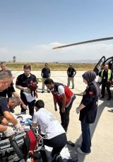 Ambulans Helikopter Muş'ta Serhat Bebek İ&ccedil;in Havalandı