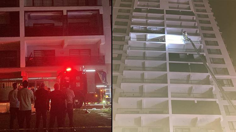 Ankara'da 26 Katlı Bir Binada Yangın Çıktı