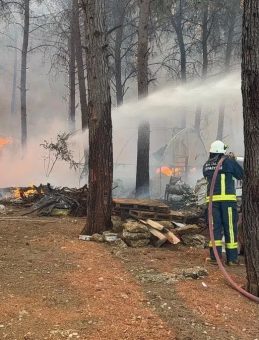 Antalya’da Yangın Bölgesinde Drone Tehlikesi