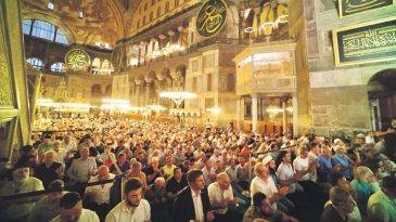 Ayasofya&rsquo;da Gazze duası