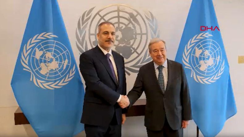 Bakan Fidan, BM Genel Sekreteri Guterres ile Görüştü