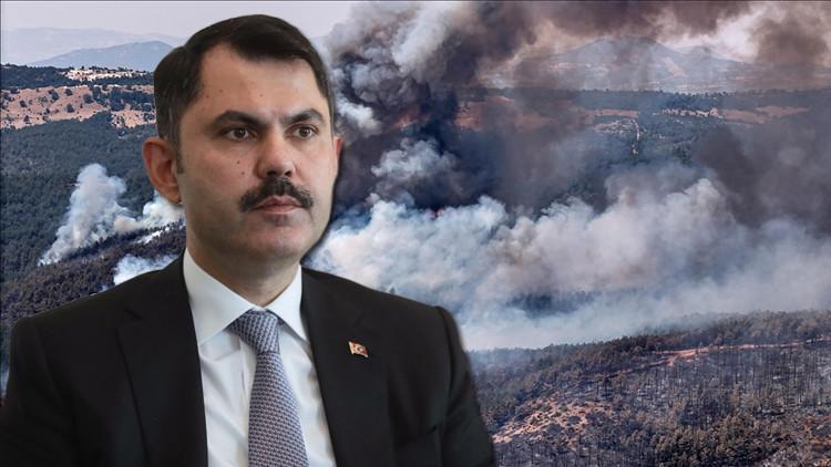 Bakan Kurum: 7 ildeki orman yangınında 132 bağımsız birim hasar aldı