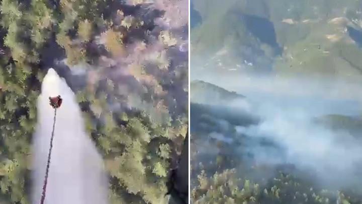 Balıkesir'deki Orman Yangını İkinci Gününde Süreç Devam Ediyor