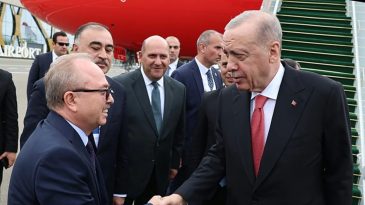 Başkan Erdoğan Azerbaycan'a Ge&ccedil;ti