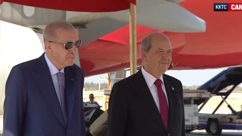 Başkan Erdoğan, KKTC'ye Giriş Yaptı