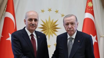 Başkan Erdoğan, TBMM Başkanı Kurtulmuş'u G&ouml;revinde Ziyaret Etti