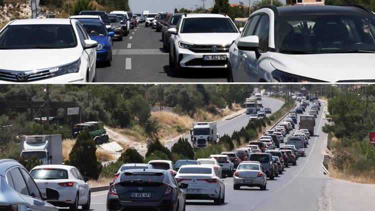 Bir ucu Aydın diğer ucu Muğla'da! 60 kilometrelik karayolu tıkandı