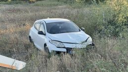 Büyükbaş Hayvanlara Çarpmamak İçin Manevra Yapan Sürücü Şarampole Uçtu!