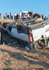 İş&ccedil;i Servisi Kaza Yaptı: 15 Yaralı
