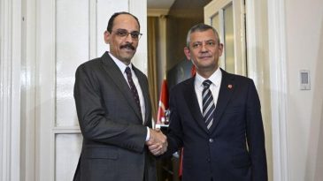 CHP Lideri &Ouml;zel, MİT Başkanı Kalın ile Buluştu