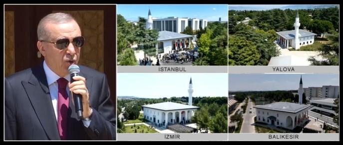 Cumhurbaşkanı Erdoğan: Camilerimiz Selçuklu zarafetini taşıyor