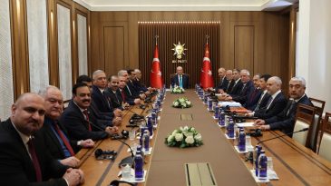 Cumhurbaşkanı Erdoğan, Irak Temsilciler Meclisi Başkanı Meşhedani ile G&ouml;r&uuml;şt&uuml;