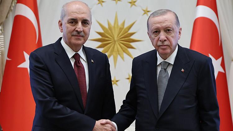 Cumhurbaşkanı Erdoğan, TBMM Başkanı Kurtulmuş'u Kabul Etti