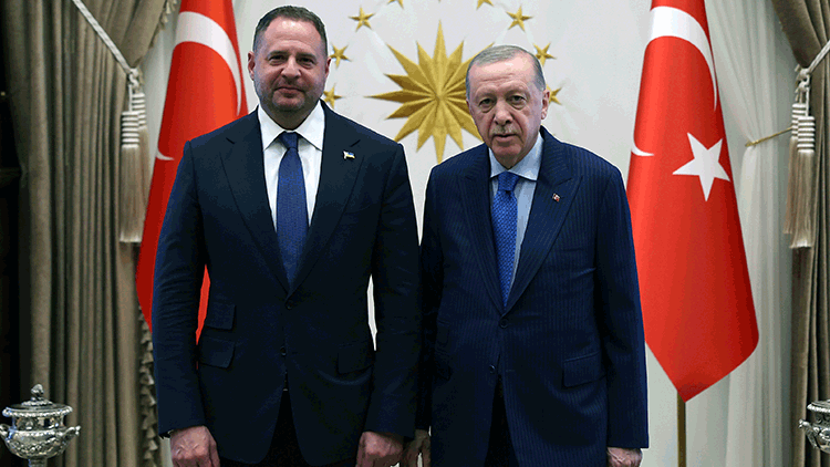 Cumhurbaşkanı Erdoğan, Ukrayna'nın Devlet Başkanlığı Ofisi Başkanı ile Bir Araya Geldi