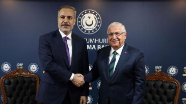 Dışişleri Bakanı Hakan Fidan ve Milli Savunma Bakanı Yaşar G&uuml;ler G&ouml;r&uuml;şt&uuml;