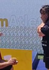 Down Sendromlu Milli Sporculardan g&ouml;n&uuml;lleri ısıtan evlilik teklifi!