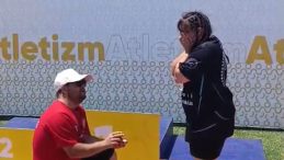 Down Sendromlu Milli Sporculardan gönülleri ısıtan evlilik teklifi!
