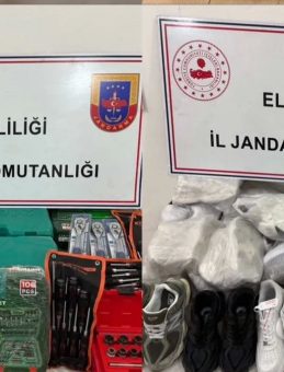 Elazığ’da Kaçak Ürün Operasyonu: 1 Milyon 450 Bin TL Değerinde Malzeme Ele Geçirildi