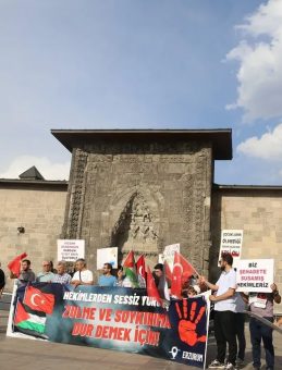 Erzurum'da Sağlık Çalışanları 88 Haftadır Gazze İçin Yürüyor