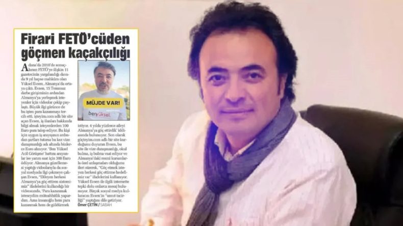 Firari FETÖ'cü Yüksel Evsen'in Umut Tacirliği: "Almanya'ya Göç" Vaadiyle Dolandırıcılık!