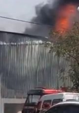 Gaziantep'te Halı Fabrikasında Yangın