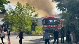 Gaziantep’te Halı Fabrikasında Yangın Çıktı
