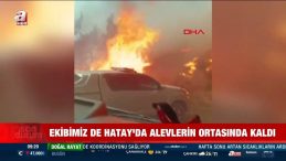 A Haber Muhabiri Alevler Arasında Kaldı