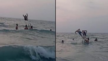 Hatay'da Denizin Ortasında İlgin&ccedil; Bir G&ouml;r&uuml;nt&uuml;! Daha &Ouml;nce Benzeri G&ouml;r&uuml;lmedi