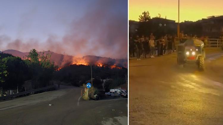 Hatay'daki Orman Yangını: Köylüler Su ile Destek Sağladı