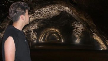 Hava sıcaklığı 40 dereceyi aşınca serinlemek i&ccedil;in oraya gittiler! | Yerin 150 metre altı: 'Burası adeta buzdolabı gibi…'