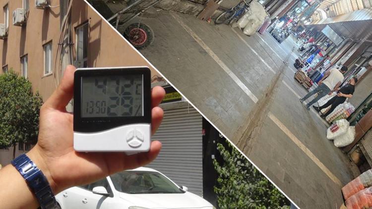 Hava Sıcaklığı 47 Derecenin Üzerine Çıktı! Esnaflar Kepenk Kapattı, İltçede Hayat Durdü