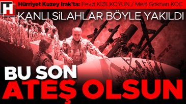 H&uuml;rriyet Kuzey Irak&rsquo;ta: 47 yıllık ter&ouml;r sona ererken tarihi anlar… PKK silahlarını b&ouml;yle imha etti