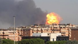 İtalya'nın başkenti Roma'da korkunç bir patlama! Şehir savaş alanına dönüştü… Çok sayıda yaralı var