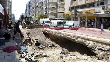 İzmir'de Doğal Gaz Borusunda Patlama